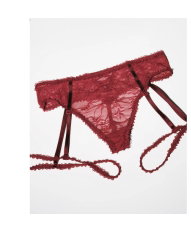 Evelyne High Waisted Dark Red