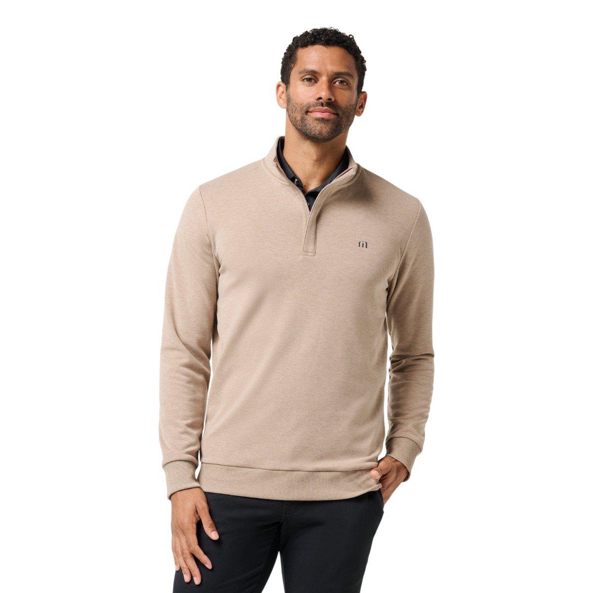TravisMathew Men's Cloud Quarter Zip 2.0 Golf Mid Layer