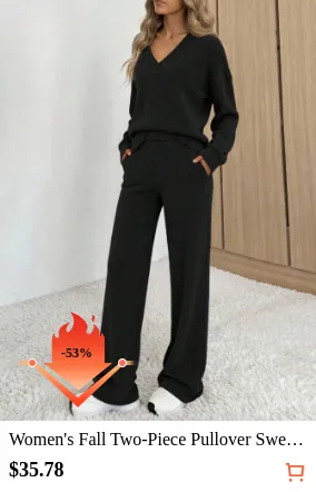 Women s Fall Two-Piece Pullover...