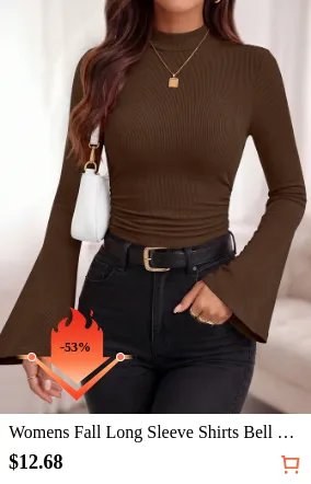 Womens Fall Long Sleeve Shirts...