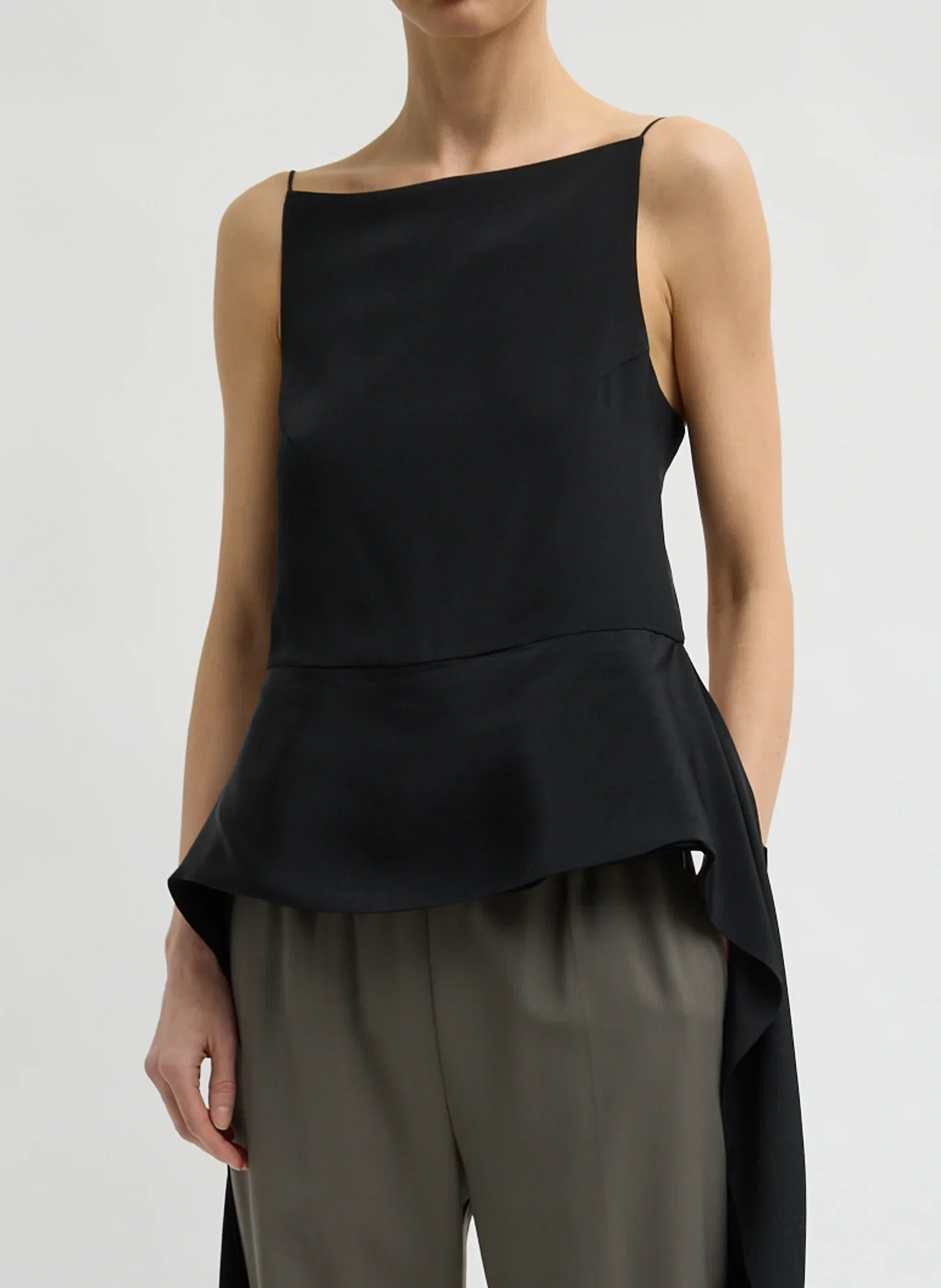 Image of 4-Ply Silk Side Drape Cami