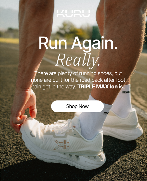 TRIPLE MAX Ion is your ultimate running shoe for injury recovery.