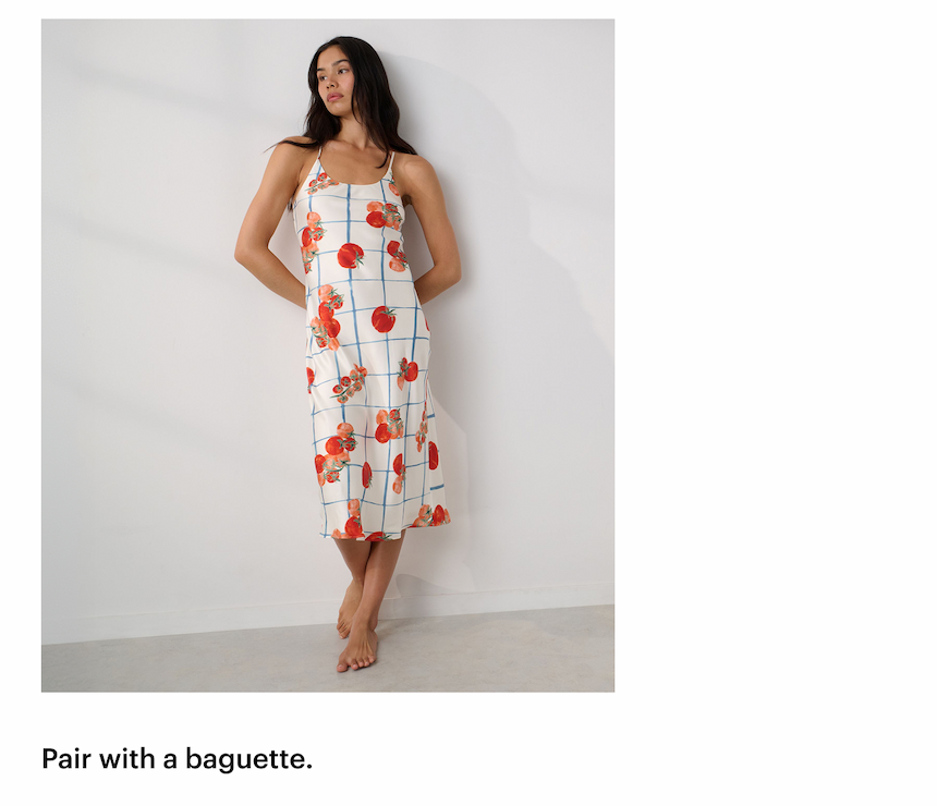 Washable Silk Bias Slip Dress Summer Harvest 