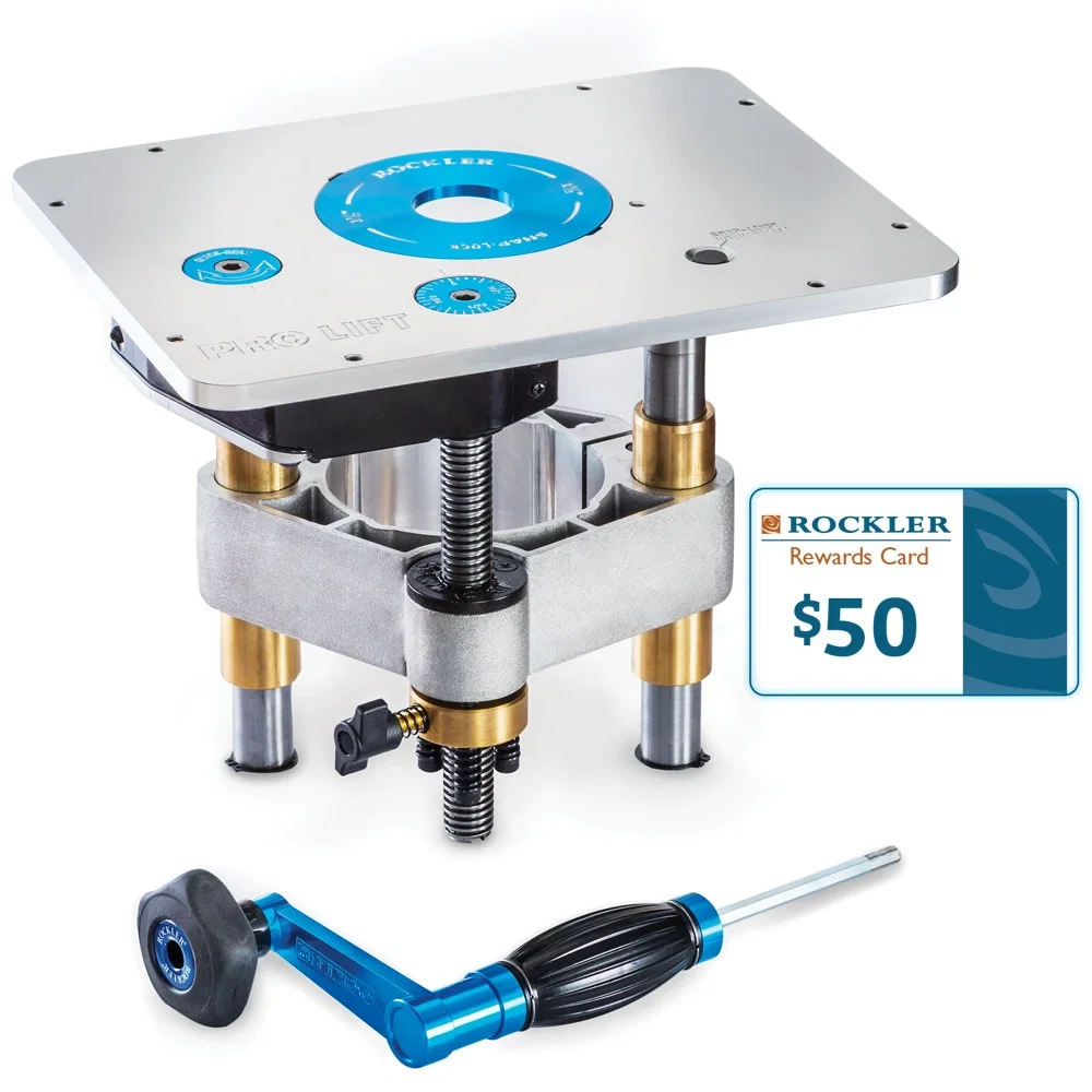Pro Router Lift, 9-1/4'' x 11-3/4'' Plate (Fits Jessem & Others)