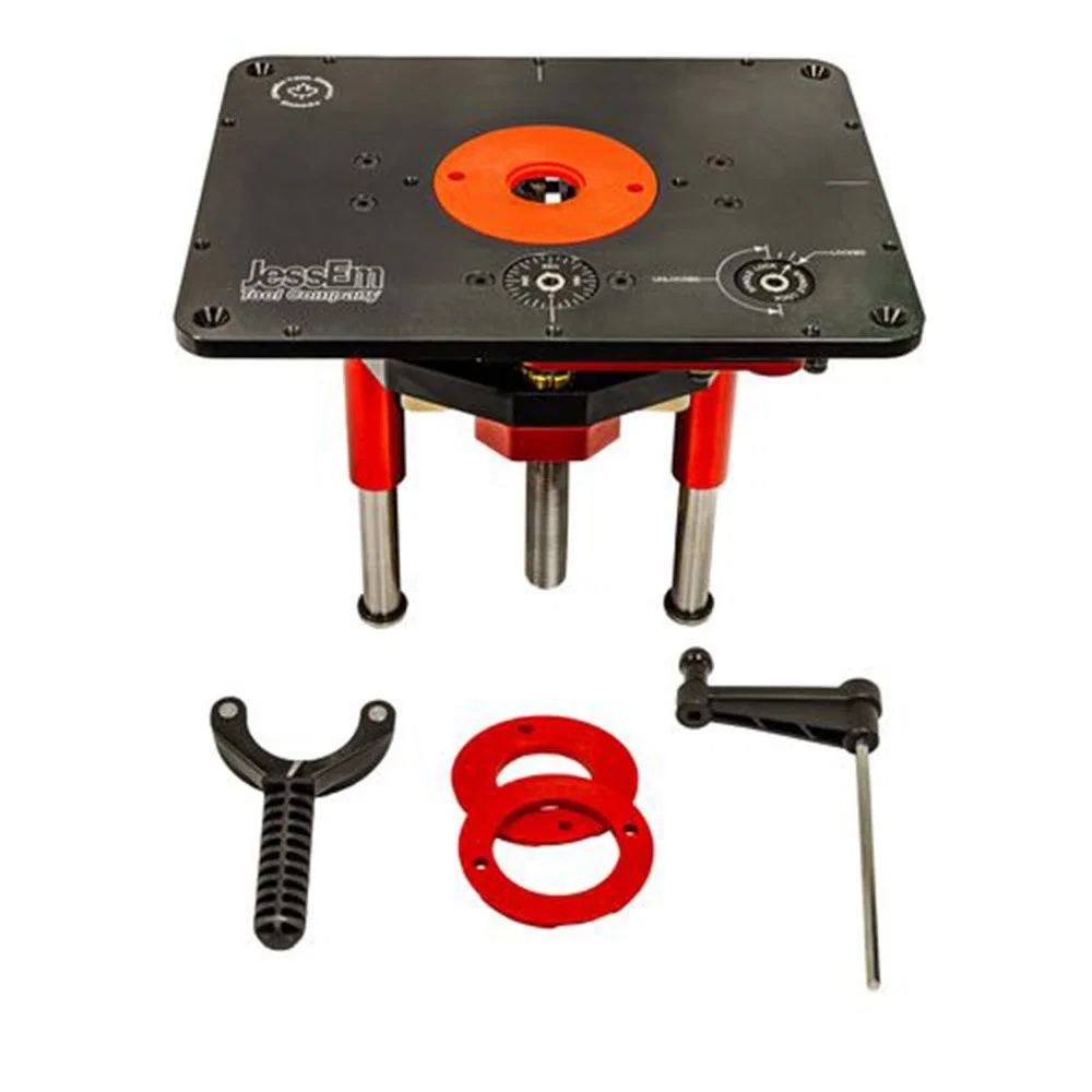 JessEm Mast-R-Lift II Small Router Lift, 8-1/4'' x 11-3/4'' (Fits Rockler Tables)