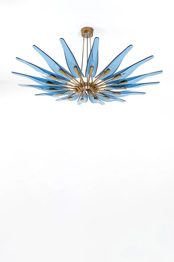 Max Ingrand (1908-1969) Ceiling lamp with 16 lights - Model 1461, 'Dahlia'