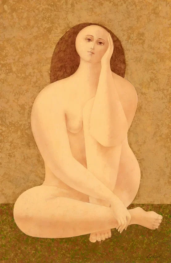 Flavio Cabral, Seated Figure