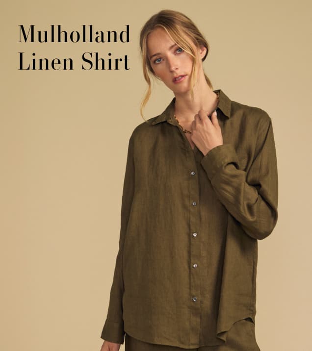 Image of model wearing Mulholland in Musk.
