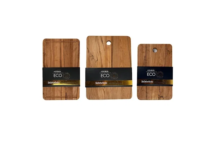 Nordkök ECOWOOD skärbräda 3-pack