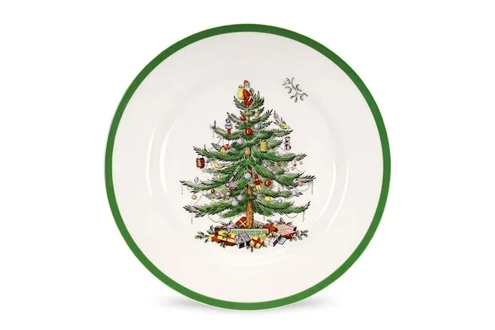 Spode Christmas tree tallrik med julmotiv 27 cm