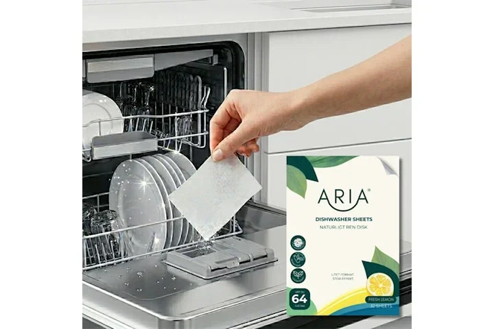 Aria Dishwasher Sheets miljövänligt diskmedel