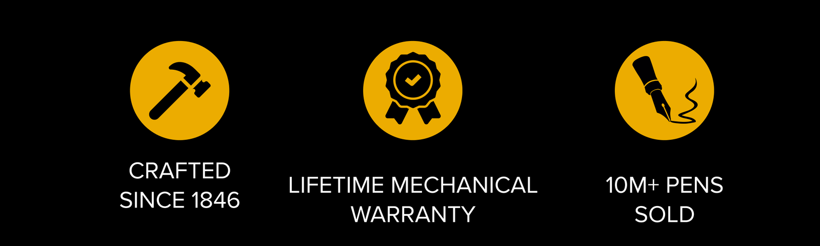 CRAFTED SINCE 1846 | LIFETIME MECHANICAL WARRANTY | 10M+ PENS SOLD
