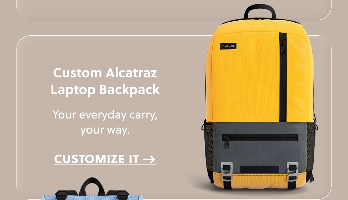 Custom Alcatraz Laptop Backpack | Your everyday carry, your way. Customize it →