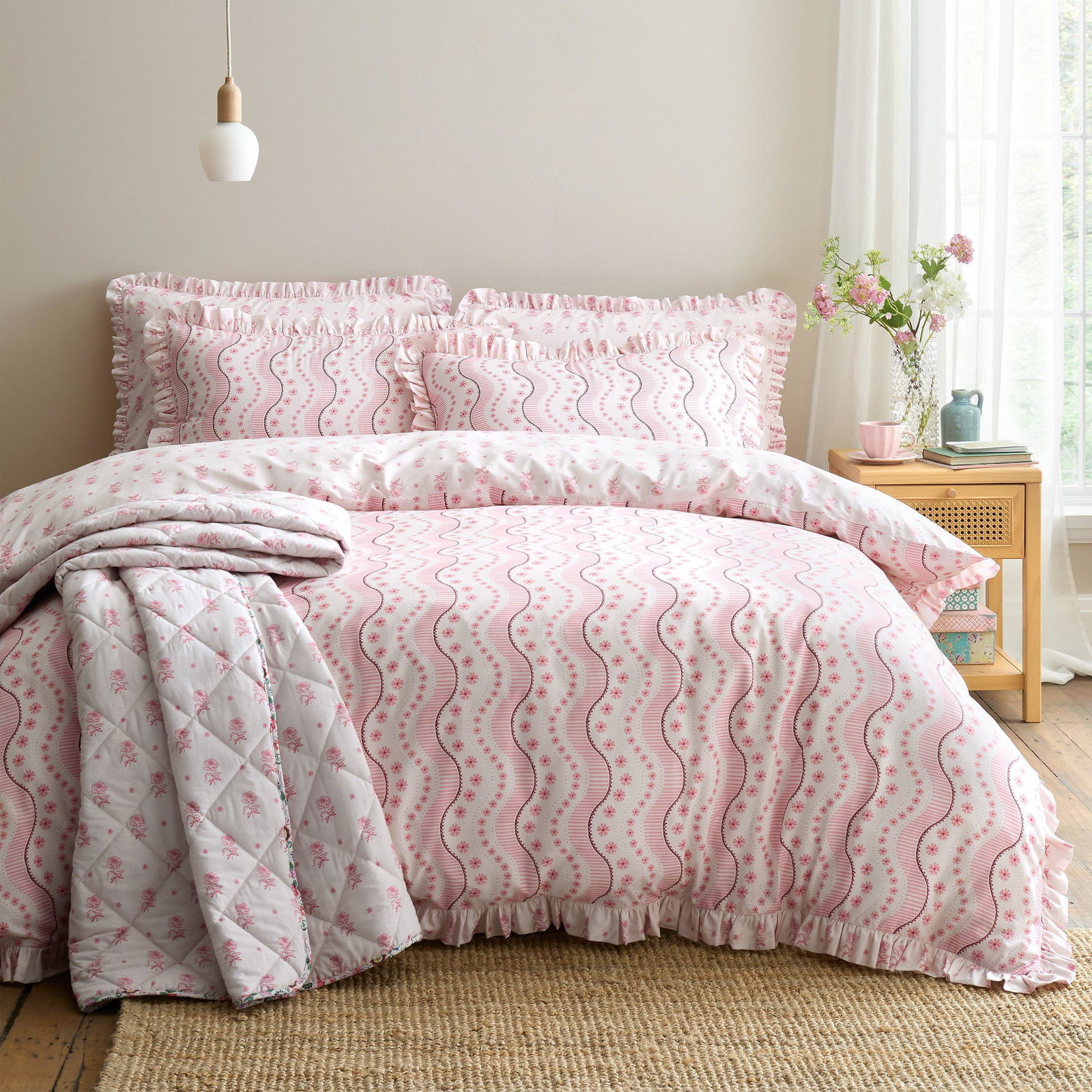 Spitalfield Silk Stripe Duvet Cover Set