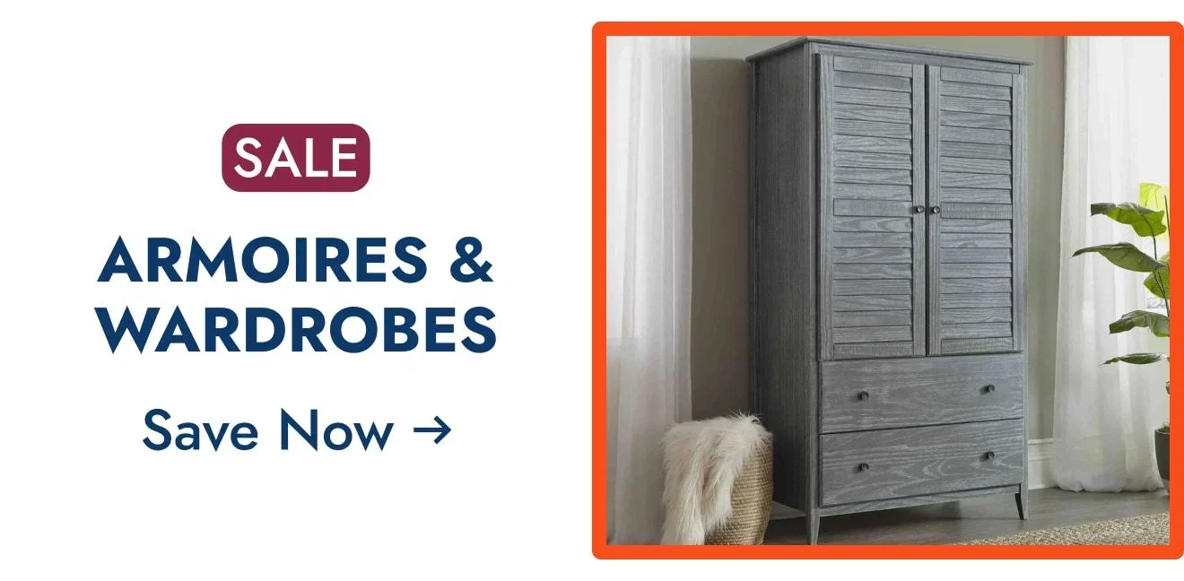 Save on Armoires & Wardrobes