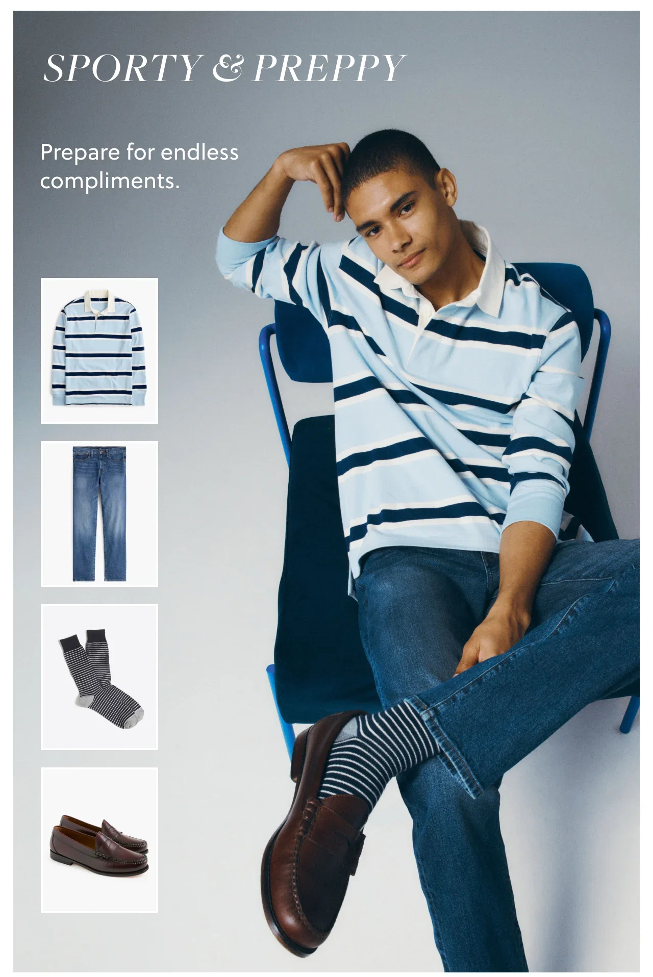 sporty preppy