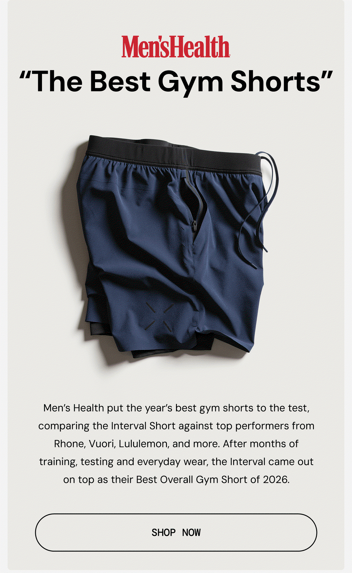 Gif: Men's Health #1 Gym Short Interval Short. Shop Now