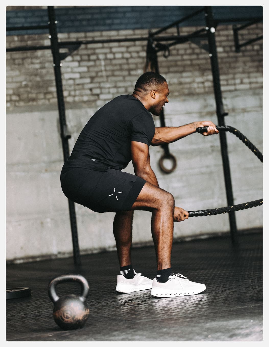 Active Image: Battle Ropes Back Interval Short