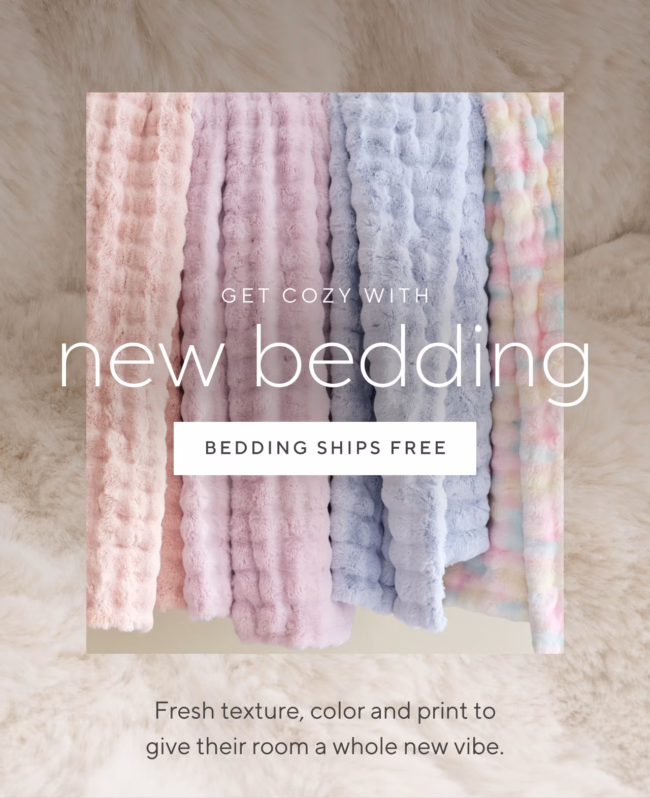 Get cozy with new bedding
