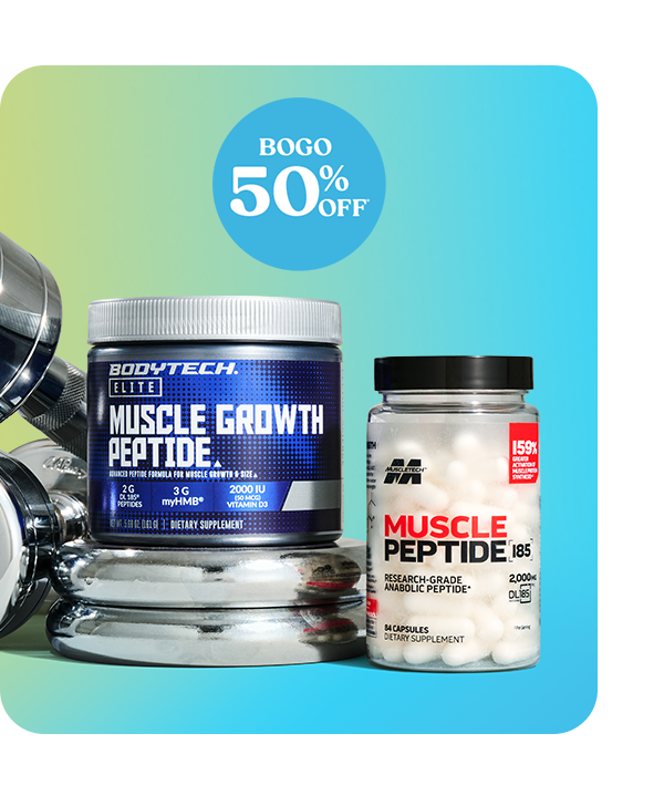 BOGO 50% OFF Muscle Growth Peptide items. Shop for these products