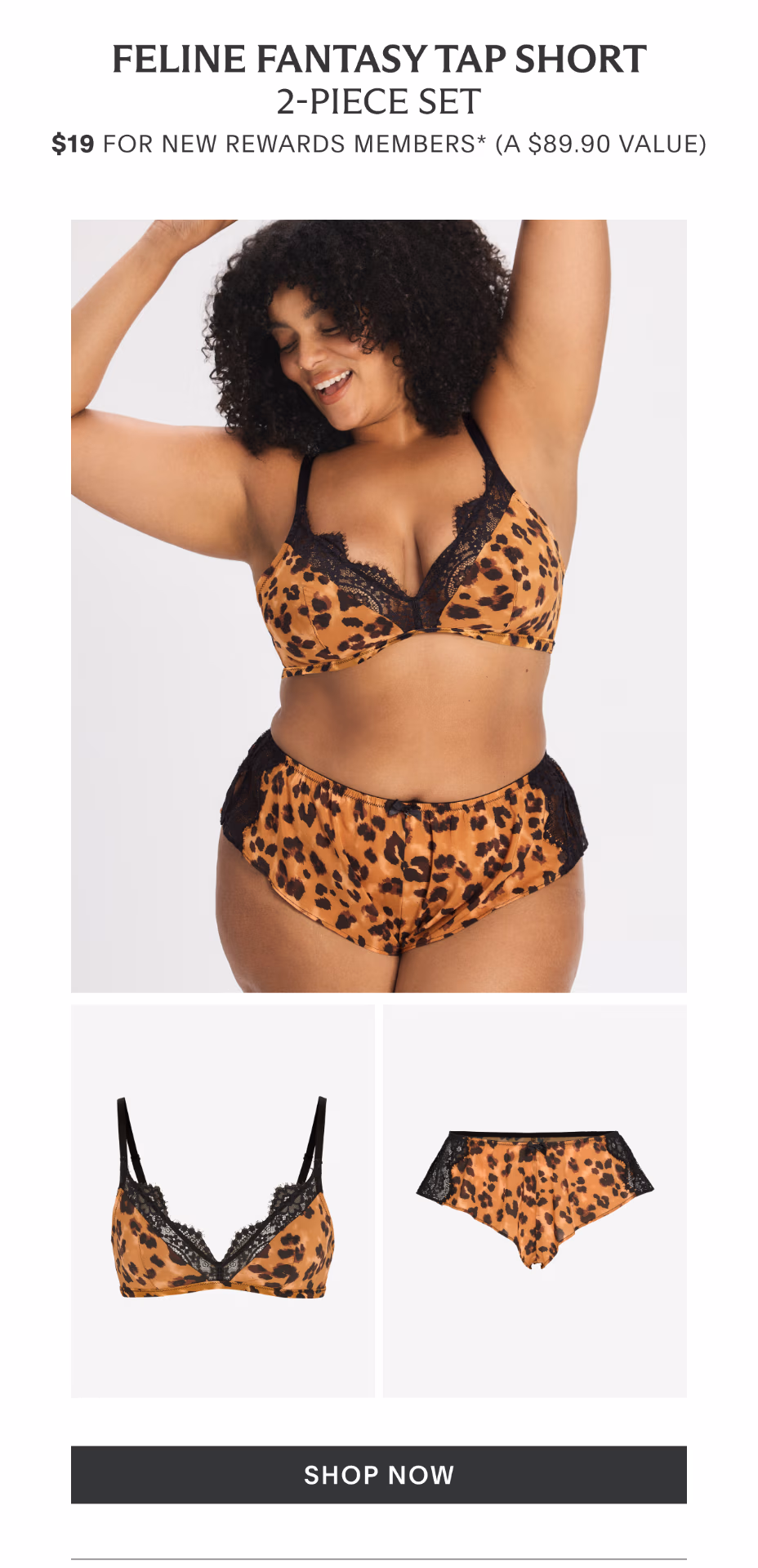 Feline Fantasy Tap Short 2-Piece Set