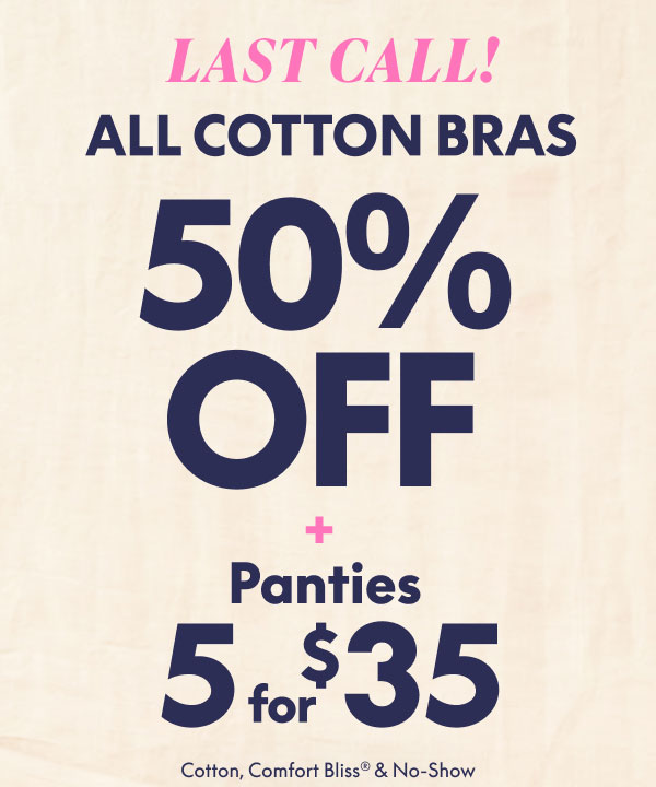 Cotton Bras 50% Off