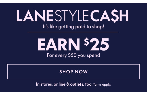 Earn $25 for Every $50 You Spend