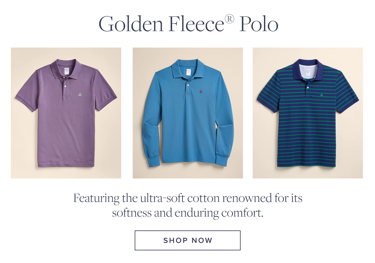 Golden Fleece Polo | Featuring the ultra-soft cotton renowned for its softness and enduring comfort. | Shop Now