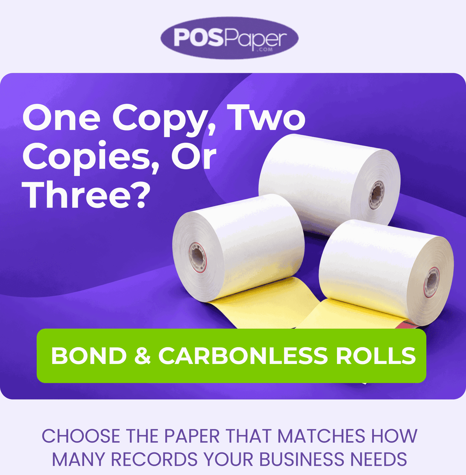 Bond & Carbonless Paper Rolls