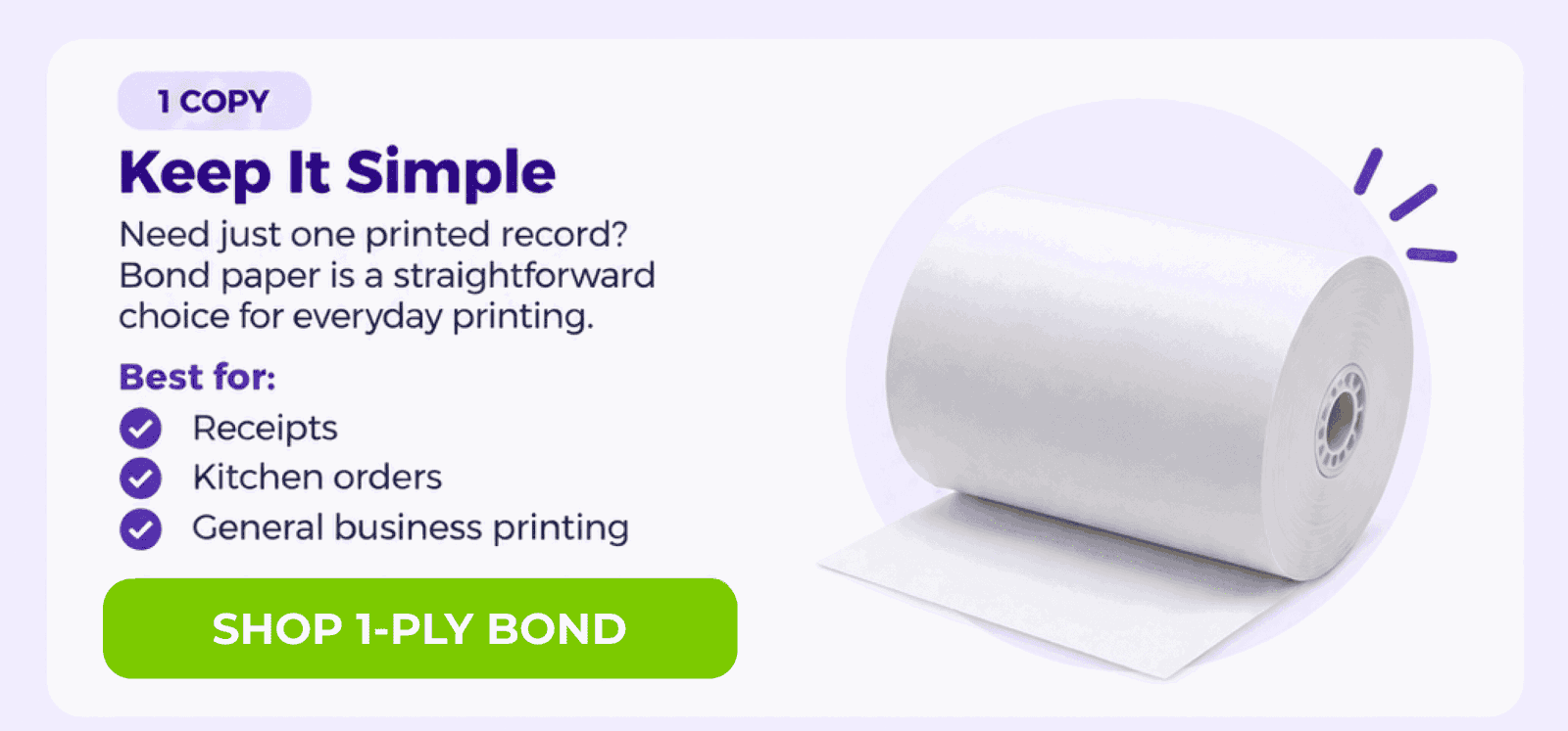 1-Ply Bond Paper
