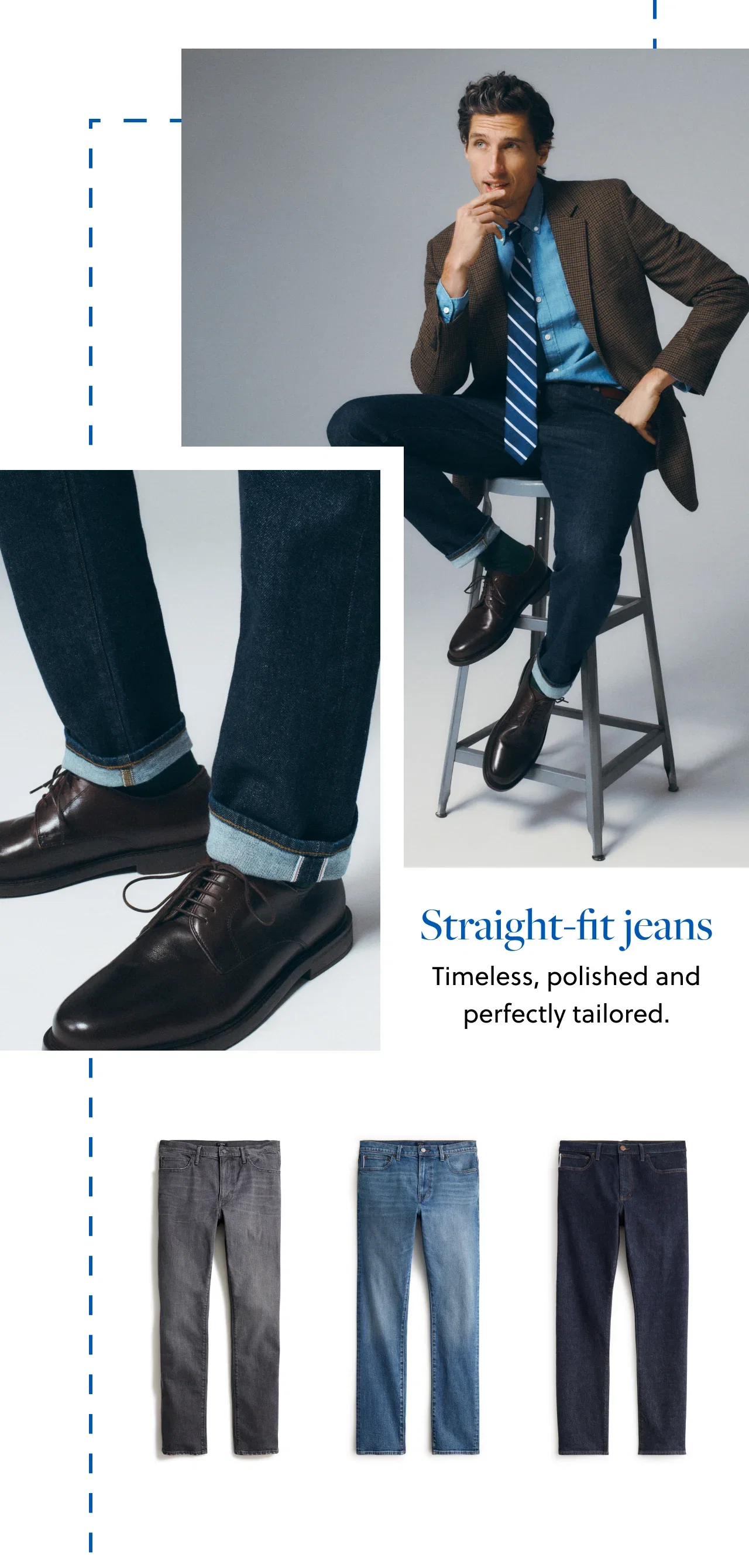 Straight-fit jeans