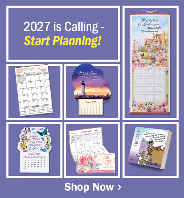 Shop Calendars and Planners