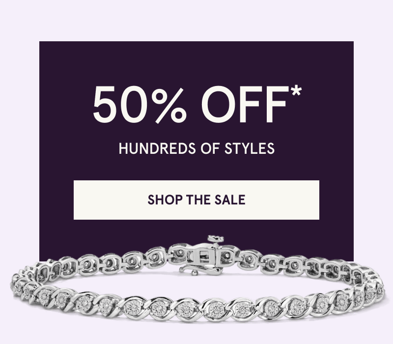 Infinity-style diamond tennis bracelet. 50% OFF 100s of styles. Click here to shop the sale