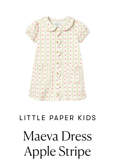 Little Paper Kids, Apple Stripe Dress