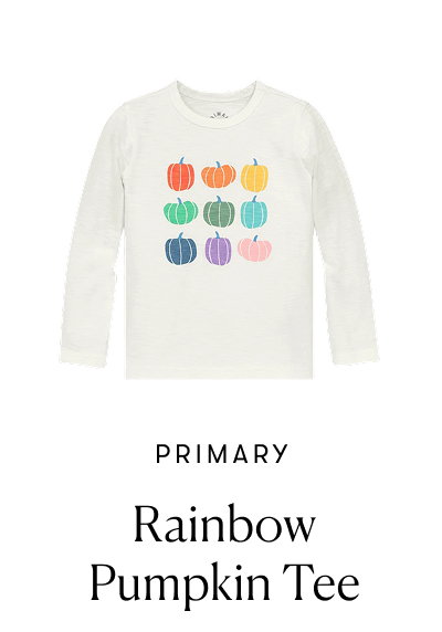 Primary, Rainbow Pumpkin Tee