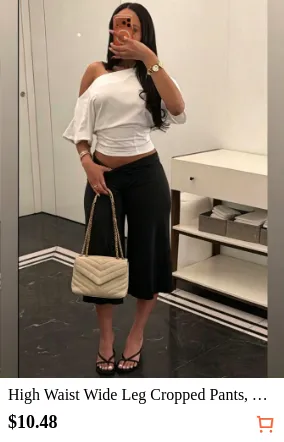 High Waist Wide Leg Cropped Pants...