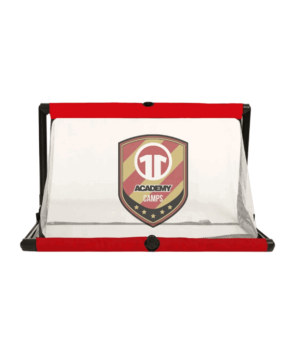 BAZOOKAGOAL PVC 120x75cm | 4 Tore inkl. Druck | white red