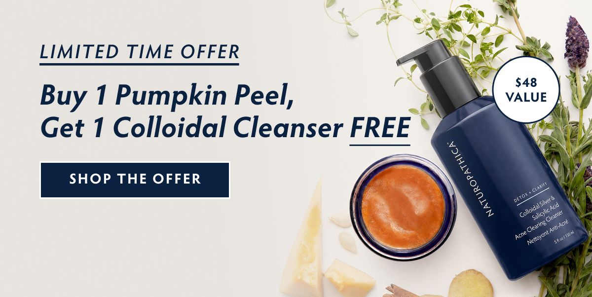 Buy 1 Pumpkin Purifying Enzyme Peel, Get 1 Collodial Cleanser Free