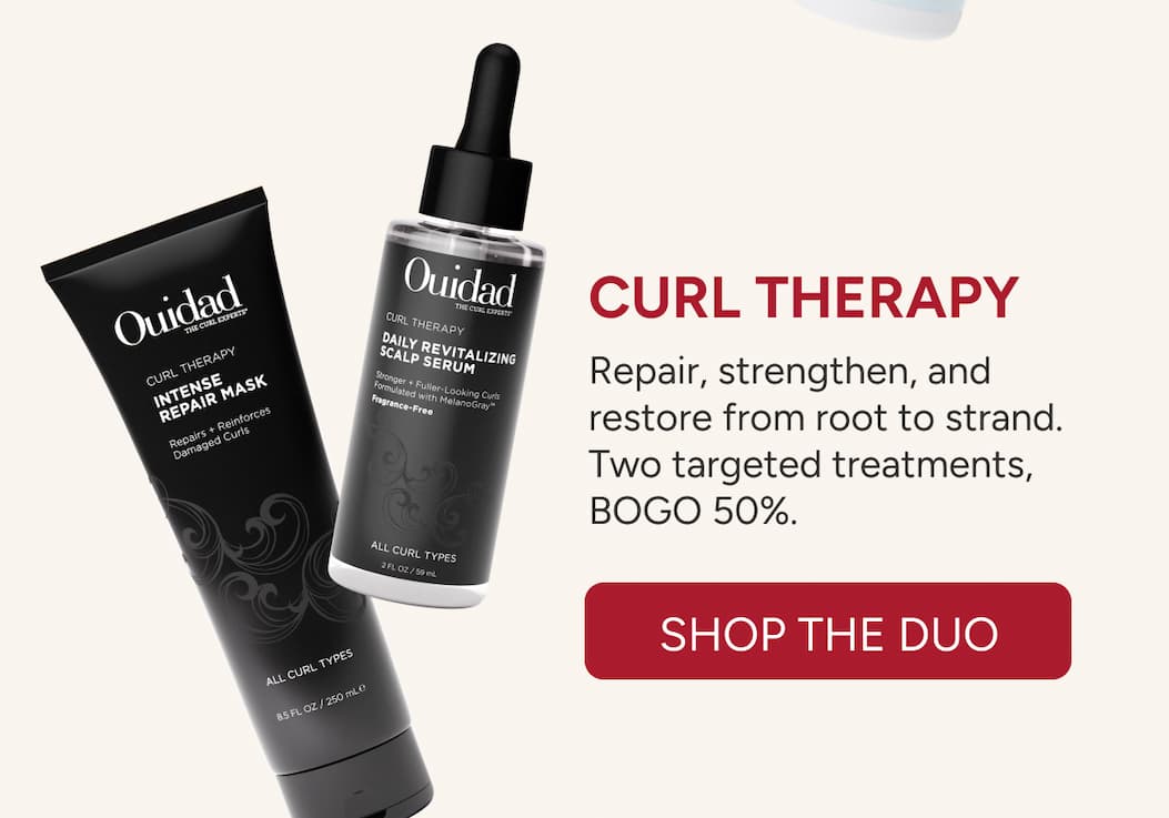 Curl Therapy - Repair, strengthen, and restore from root to strand. Two targeted treatments, BOGO 50%. - SHOP THE DUO