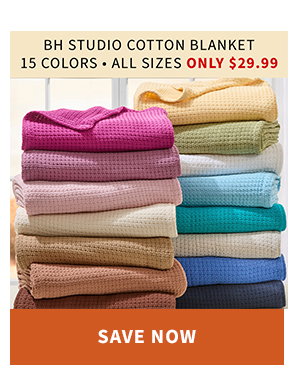 BH STUDIO COTTON BLANKET 29.99