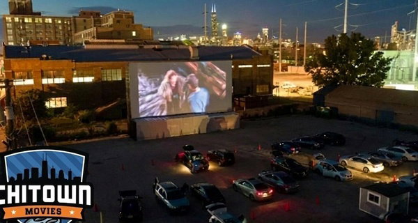 Drive-In Movie Experience in Pilsen, Chicago
