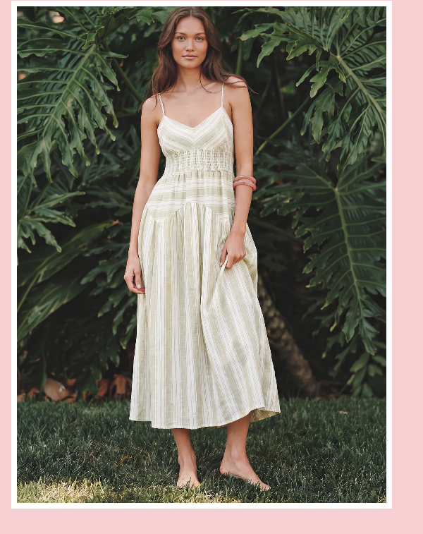 Strapless foliage print maxi sun dress