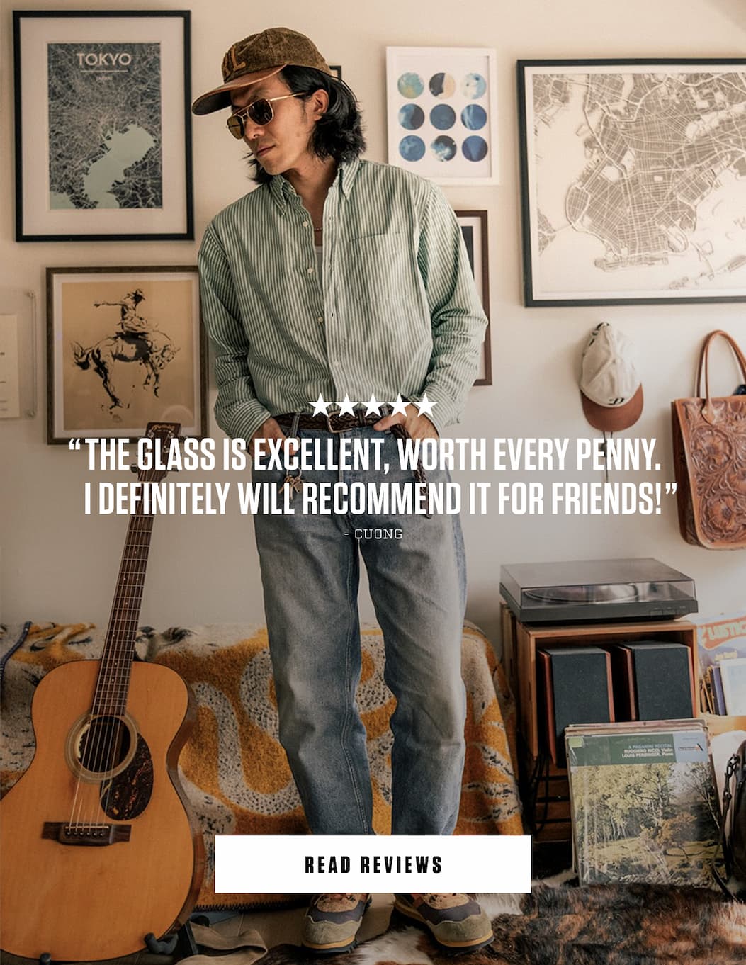 Five-star review from Cuong: “The glass is excellent, worth every penny. I definitely will recommend it for friends.” Read reviews.