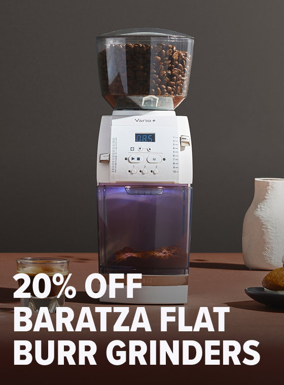20% OFF BARATZA FLAT BURR GRINDERS