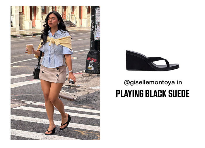 PLAYING BLACK SUEDE