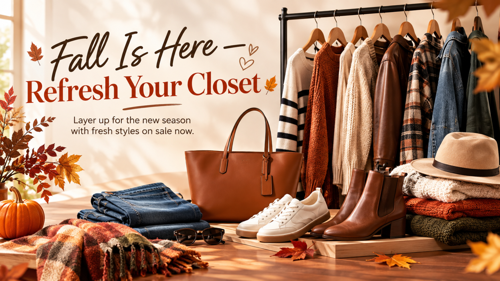 🍂 Fall Wardrobe Refresh — Deals on the Season's Best Styles