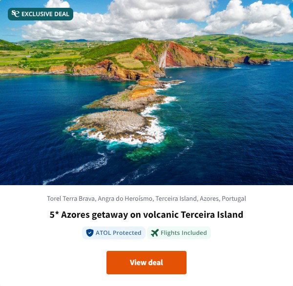 5* Azores getaway on volcanic Terceira Island