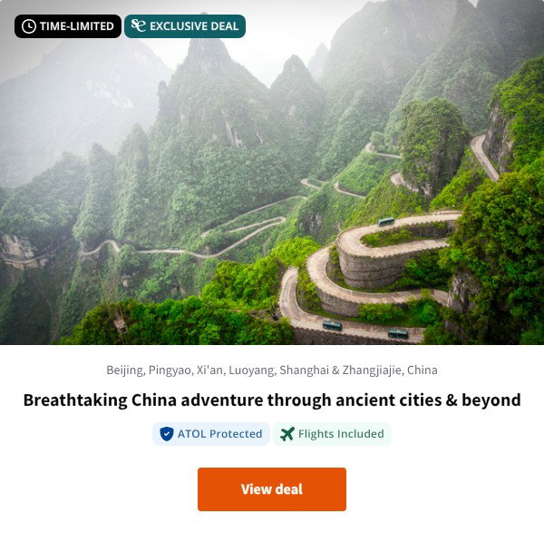 Breathtaking China adventure through ancient cities & beyond