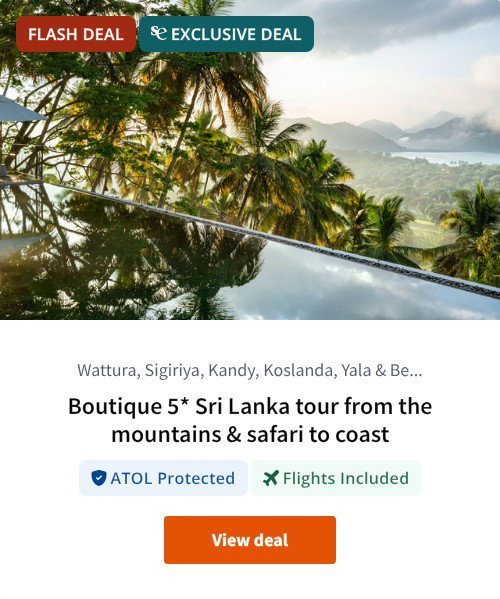 Boutique 5* Sri Lanka tour from the mountains &amp; safari to coast