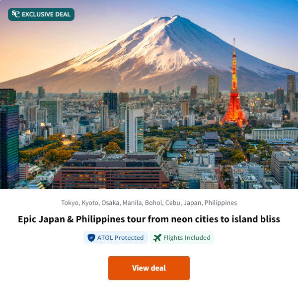 Epic Japan & Philippines tour from neon cities to island bliss